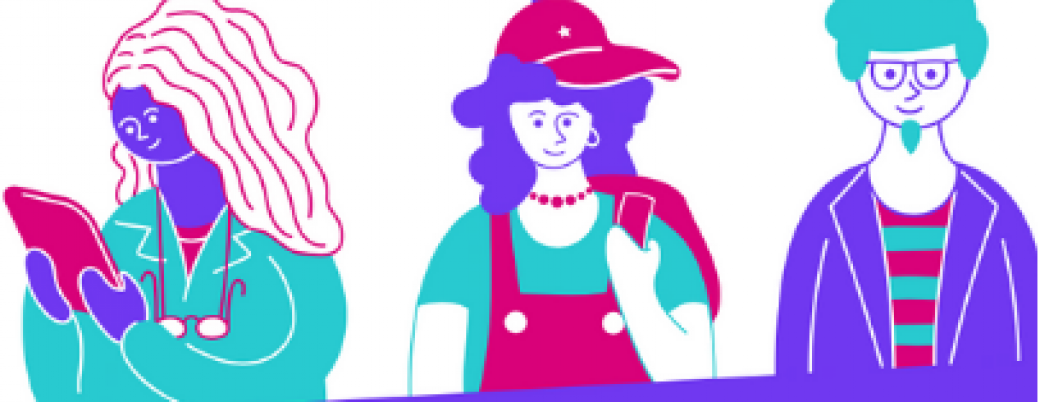 Dessin représentant un professeur, un élève et un parent
