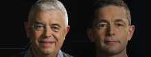 Deux portraits d'hommes professionnels des secteurs du numérique et de l'ingénierie